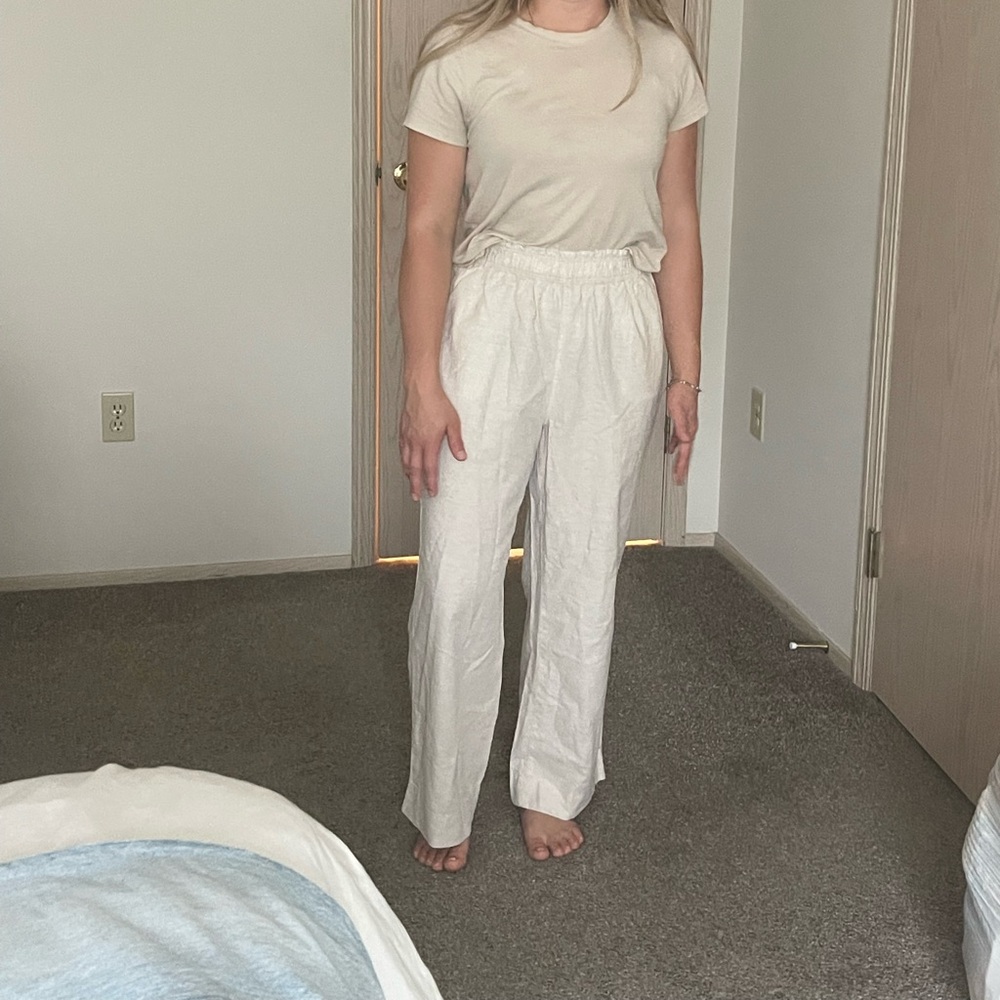 H&M Women's Cream Trousers